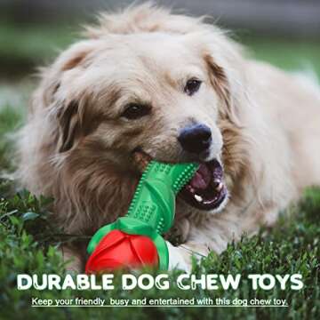 Indestructible Rose Dog Toy for Fetch and Chewing