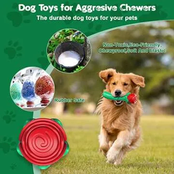 Indestructible Rose Dog Toy for Fetch and Chewing