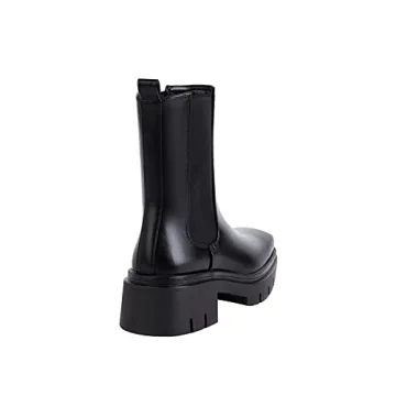 Vivianly Chunky Platform Chelsea Boots for Women
