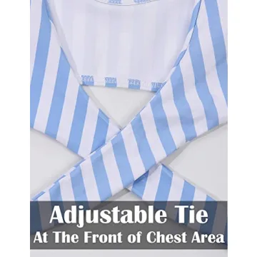 BMJL Women's Striped Detachable Padded Bikini Set