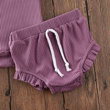 Stylish Infant Girls Summer Knit Outfits for Baby 0-24 Months