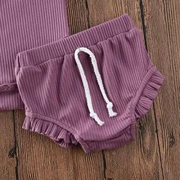Stylish Infant Girls Summer Knit Outfits for Baby 0-24 Months