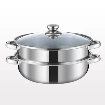 5.0-Quart Steamer Pot for Cooking - Stainless Steel Cookware