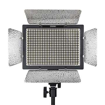 Yongnuo YN600L II LED Panel Video Light, with Adjustable Color Temperature 3200K-5600K, Compatible with DSLR Cameras and Camcorders