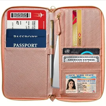 Stylish RFID Passport Wallet for Travel