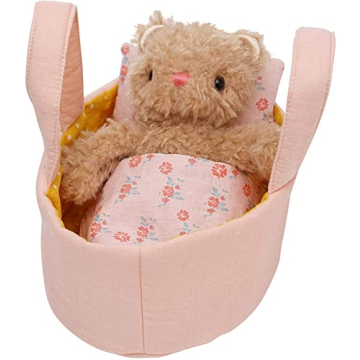Manhattan Toy Moppettes Bea Bear Stuffed Animal Nurturing Playset with Bear Plush Toy, Fabric Bassin...