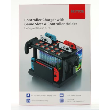 Efficient Nintendo Switch Organizer with Charging Dock