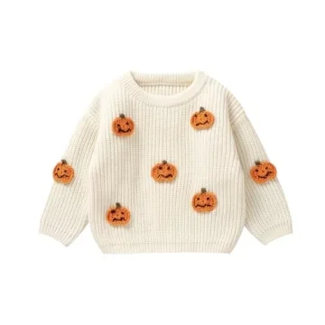 MAYUMMPY Toddler Halloween Pumpkin Sweater - Cozy & Cute!