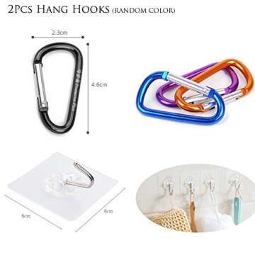 Target Pouch Storage Bag with 20 Darts & Hooks for Nerf