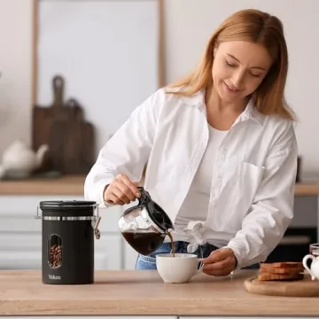 Veken Coffee Canister - Airtight & Stylish Sealing