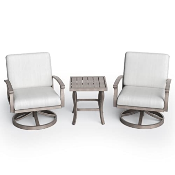 HAPPATIO Aluminum Outdoor Bistro Set - Stylish and Durable