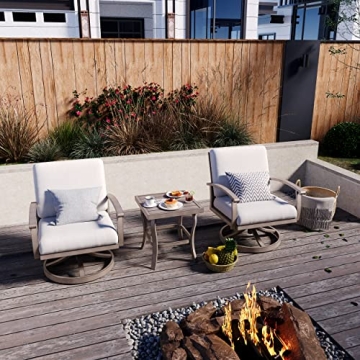 HAPPATIO Aluminum Outdoor Bistro Set - Stylish and Durable