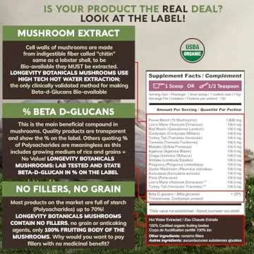 Longevity Botanicals Mushroom Complex for Health & Wellness