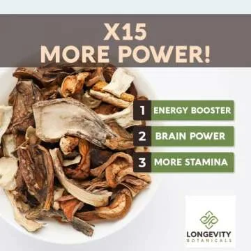 Longevity Botanicals Mushroom Complex for Health & Wellness
