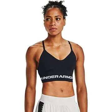Under Armour Women's Seamless Low Impact Long Sports Bra for Activity and Comfort