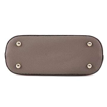 SG SUGU Lunar Lightweight Medium Dome Crossbody Bag Shoulder Bag with Double Tassels | Zipper Pocket | Adjustable Strap|Khaki