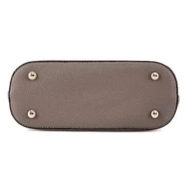 SG SUGU Lunar Lightweight Medium Dome Crossbody Bag Shoulder Bag with Double Tassels | Zipper Pocket | Adjustable Strap|Khaki