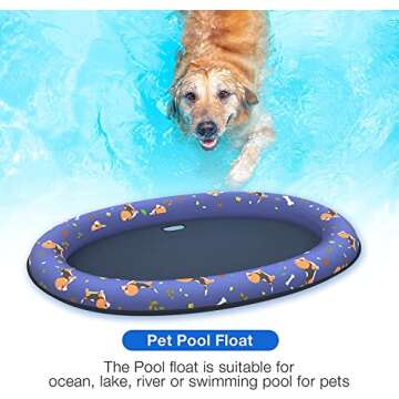 Pet Soft Dog Float Raft - Inflatable Dog Swimming Float for Summer Adventures like no Other!