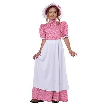 California Costumes Girl's Early American Girl Outfit Medium
