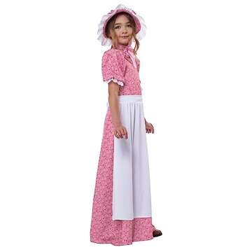 California Costumes Girl's Early American Girl Outfit Medium