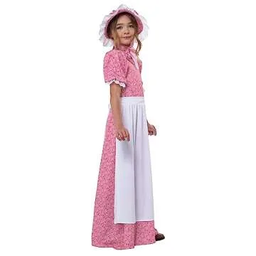 California Costumes Girl's Early American Girl Outfit Medium