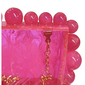 URAWOW Acrylic Handbag - Stylish Evening Clutch for Women