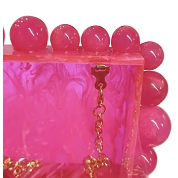URAWOW Acrylic Handbag - Stylish Evening Clutch for Women