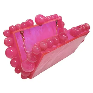 URAWOW Acrylic Handbag - Stylish Evening Clutch for Women