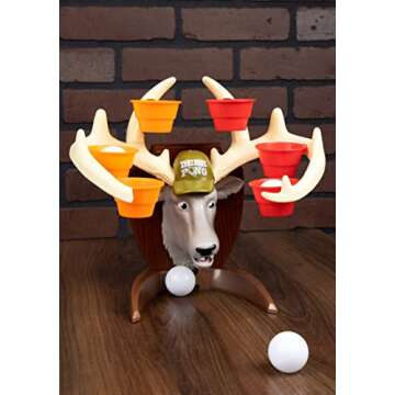 Deer Pong Game - Fun Family Game with Talking Head