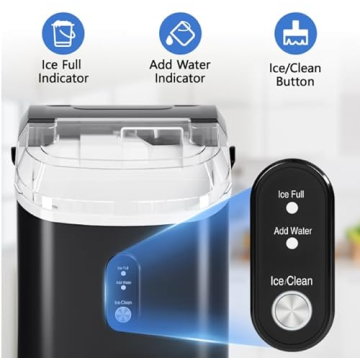Kndko Nugget Ice Maker - Soft & Chewable Ice Maker