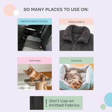 Uproot Cleaner Mini Pet Fur Removal Tool - Pocket-Sized Dog Hair Remover for Car, Clothes, Cat Beds & Tight Corners - by The Creators of The Uproot Cleaner Pro Pet Hair Removal Tool