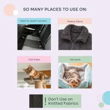 Uproot Cleaner Mini Pet Fur Removal Tool - Pocket-Sized Dog Hair Remover for Car, Clothes, Cat Beds & Tight Corners - by The Creators of The Uproot Cleaner Pro Pet Hair Removal Tool