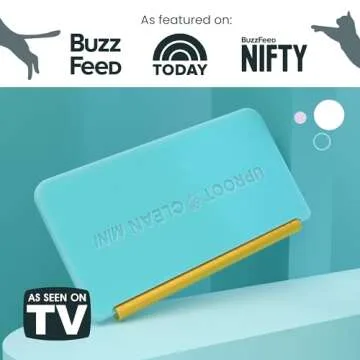 Uproot Cleaner Mini Pet Fur Removal Tool - Pocket-Sized Dog Hair Remover for Car, Clothes, Cat Beds & Tight Corners - by The Creators of The Uproot Cleaner Pro Pet Hair Removal Tool