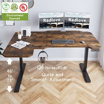 Radlove Adjustable Electric Standing Desk for Home Office