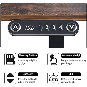 Radlove Adjustable Electric Standing Desk for Home Office