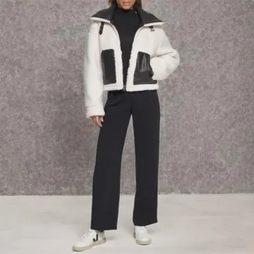 Levi's Women's Shorty Reversible Sherpa Faux Leather Jacket