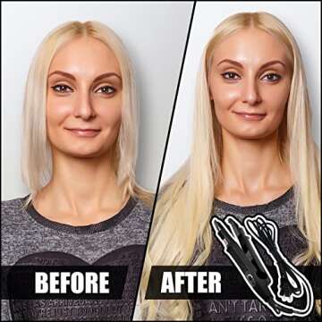 Zhehao Fusion Hair Extensions Tool US Plug Hair Extensions Tools Professional Fusion Heat Iron Connector Wand U Tip Hair Extensions with 2 Bags Keratin Glue Granule Beads for Hair Extensions