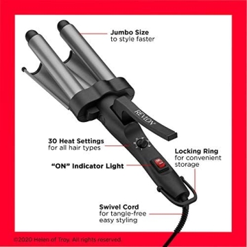 REVLON 3 Barrel Jumbo Hair Waver for Natural Waves