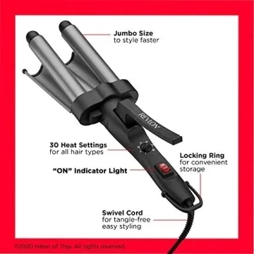 REVLON 3 Barrel Jumbo Hair Waver for Natural Waves