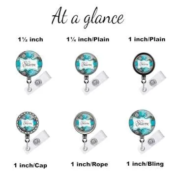 Customized Floral Badge Reel for Professionals - Unique ID Holder