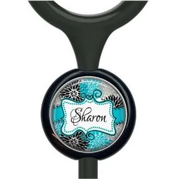 Customized Floral Badge Reel for Professionals - Unique ID Holder
