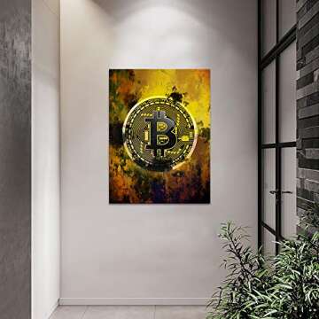 Inspirational Motivational Posters Bitcoin Canvas Painting Hodl Crypto Btc Wall Art Pictures Modern ...