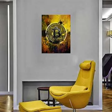 Inspirational Bitcoin Canvas Ready to Hang for Home Decor