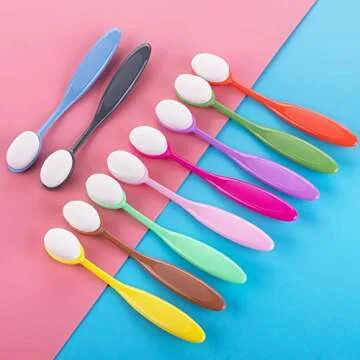 Yoseng Ink Blending Brushes for Card Making,Card Making Supplies,10 Pcs Color-Coded Handles Stencil Brushes,Background Blender Craft Brushes,Paper Crafter Artist Tool,Brush Head Diameter 0.86"