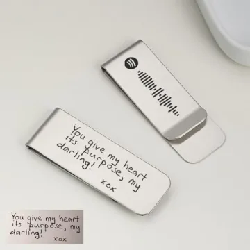 Engraved Personalized Money Clip | Custom Accessories for Him