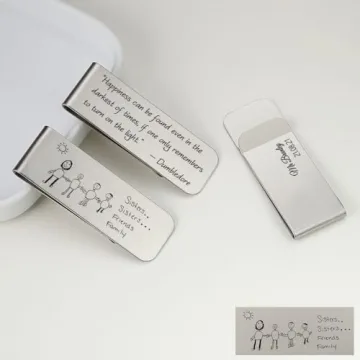 Engraved Personalized Money Clip | Custom Accessories for Him