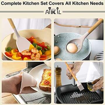 39PCS Silicone Cooking Utensils Set for Easy Cooking