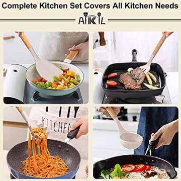 39PCS Silicone Cooking Utensils Set for Easy Cooking