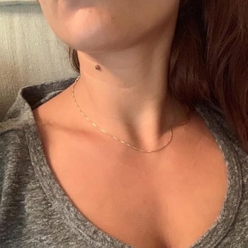 Eben-Ezer 18K Gold Choker Necklace with Multi-Color Zircon