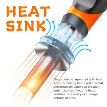 Wood Burning kit, Professional WoodBurning Pen Tool, DIY Creative Tools,Wood Burner for Embossing/Carving/Pyrography，Suitable for Beginners,Adults (orange)